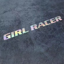 Özgül Reklam Yarışçı Kız Kadın Sürücü Araba Sticker / Motor Sticker / Laptop Sticker