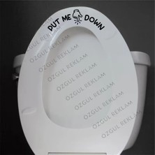 Özgül Reklam "beni Yere Bırak" Tuvalet Wc Sticker