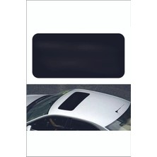 Özgül Reklam Piano Black Yalancı Çakma Sahte Sunroof Tavan Sticker Folyo- Oto Sticker-Her Araca Uyumlu