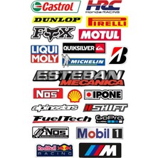 Özgül Reklam Otomobil Motosiklet Sticker Seti 1 Adet