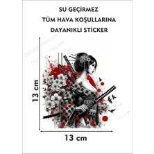 Özgül Reklam Japon Kadın Sticker / Anime Kız Sticker / Araç Sticker / Motor Sticker / Laptop Sticker