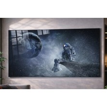 Özgül Reklam Pleksi Tablo | Astronot Uzay Ay | 3 mm Pleksi Baskı | Ultra Hd Parlak Duvar Tablosu