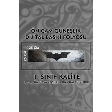 Özgül Reklam Batman Ön Cam Güneşlik Folyo / Dijital Baskı / Yapışkanlı Folyo / Araç Sticker