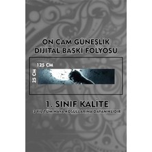 Özgül Reklam Batman Ön Cam Güneşlik Folyo / Dijital Baskı / Yapışkanlı Folyo / Araç Sticker