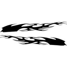 Özgül Reklam Kartal Başı Alevli Sticker Çok Amaçlı Sticker