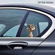 Özgül Reklam Sevimli Hayvan Temalı Araba Sticker / Motor Sticker / Laptop Sticker