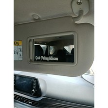 Özgül Reklam 8x2 cm Çok Yakışıklısın Sticker Yazı / Araç Araba Makyaj Aynası Sticker Yazı / Araç Sticker