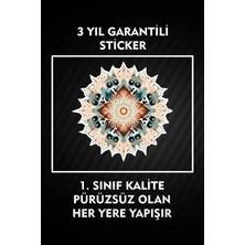 Özgül Reklam Mandala Baskı Sticker / Tablet / Laptop / Bilgisayar / Araba / Defter / Telefon /