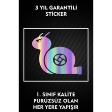 Özgül Reklam Turbo Salyangoz Sticker 15X13 cm / Etiket / Araç Sticker / Araba Sticker