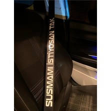 Özgül Reklam Araç Emniyet Kemeri Sticker / Reflektör Sticker / Fosfor Sticker / Araç Sticker / 40 x 4 cm