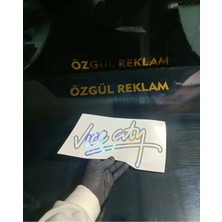 Özgül Reklam Vice City Araba Arka Cam Yazıları / Araç Sticker / Hologram Sticker / Motor Sticker / Motor Etiket