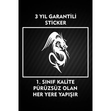 Özgül Reklam Ejderha Sticker / Etiket / Araç Sticker /  Araba Sticker