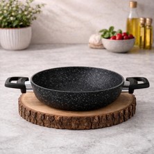 Lavonni Eco Diez 18 cm Granit Sahan Siyah Yanmaz Yapışmaz Çizilmez  Sahan Yumurta Omlet Tavası