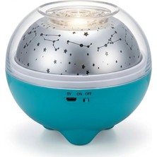 Esplendor Bluetooth Bağlantılı Gece Lambası Yıldız Projeksiyon Işığı 7 Renk Efekti ve Zamanlayıcı Fonksiyonlu
