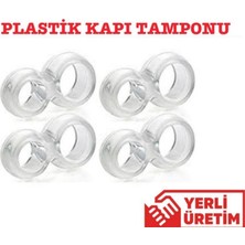 Plastik Şeffaf Kapı Kolu Tamponu 1 Paket 5 Adet