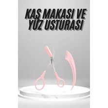 Esplendor 2'li Kaş Bakım Seti Taraklı Kaş Makası ve Kaş Usturası Kaş Şekillendirici