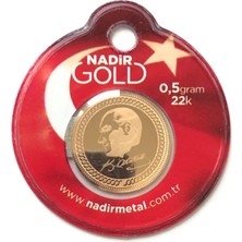 Nezihhan Yarm Gram Altın 0,5 gr 22 Ayar Altın Malzeme ile Üretilmiştir