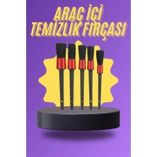Esplendor 5 Parça Araç Içi Temizlik Fırçası Araç Içi-Dışı Temizleme Fırça Seti