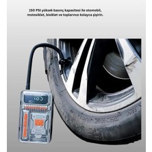 Esplendor Mini Boy Elektrikli Şarjlı Yüksek Basınçlı Lastik Şişirme Pompası