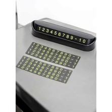 Esplendor Araba Park Numaratörü Araç Içi Numaralık Değiştirilebilir Çevirmeli Mini