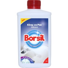 Borsil Kireç Ve Pas Çözücü 1 LT Banyo Ve Musluk Parlatıcı Nano Teknoloji Derinlemesine Temizlik