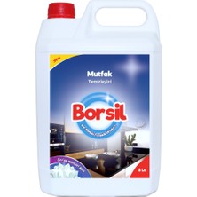 Borsil Mutfak Temizleyici 5 LT Doğal Soda Etkili Yağ Çözücü Ankastre Ve Tezgah Temizleyici