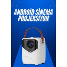 Esplendor Hd Ayaklı Portatif Projeksiyon Cihazı Android Işlemcili Sinema Projektörü