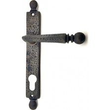 Esplendor Eco Lounge Antika Tarz Dekoratif Pirinç Misket Oda Kapı Kolu - 245X34 Mm, Oksit