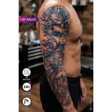 BP Tattoo 1 Ay Kalıcı Gemici Desenli Yarı Kalıcı Geçici Dövme Kol Dövmesi