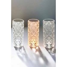 Esplendor Gece Lambası Kristal Lamba Dokunmatik Şarjlı Hediyelik