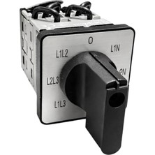 Legrand 629010 10A Voltmetre Komütatörü 7 Pozisyonlu Faz Seçici Şalter