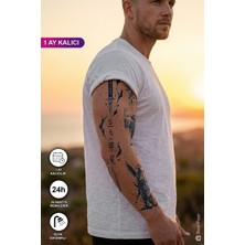 BP Tattoo 1 Ay Kalıcı Ronin Geçici Dövme Kol ve Vücut Dövmesi Japon Mitolojisi