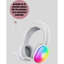 Esplendor Rgb Aydınlatmalı Kablosuz Bluetooth Oyuncu Kulaklığı