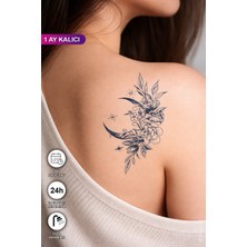 BP Tattoo 1 Ay Kalıcı 24 Saat Sonra Renklenen Mandala Çiçek Dövmesi
