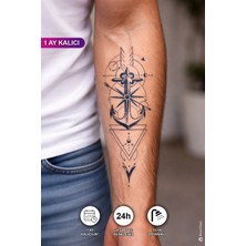 BP Tattoo 1 Ay Kalıcı 24 Saat Sonra Renklenen Çapa Dövmesi
