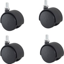 Burak Teker Burak Casters 50MM Civatalı Plastik Tekerlek 0501MPS - 4 Adet