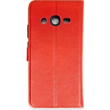 Newface Rdbydn New  Galaxy J7 Kılıf Tr S Plus Kapaklı Kılıf - Kırmızı