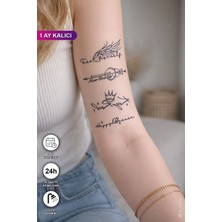 BP Tattoo 1 Ay Kalıcı Minimal Tasarım Yazı Dövmesi