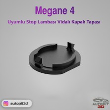 AutoPit 3D Megane 4 Uyumlu Stop Lambası Vidalı Kapak Tapası (2 Adet)