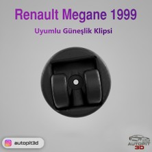 AutoPit 3D Renault Megane (1999) Uyumlu Güneşlik Klipsi (Tutucu / Kanca)