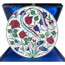 Çini Evi Kültürel Hediye – Nar ve Mavi Lale Desenli Iznik Çini Tabak