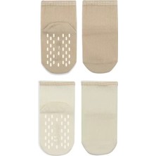 İsmiyle Al Ismiyl Çemberli Basic Penye Kaymaz Soket Çorap 2li 10146 Bej 255669