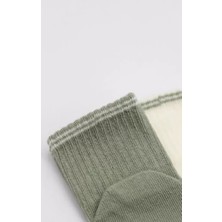 İsmiyle Al Ismiyl Çemberli Basic Penye Kaymaz Soket Çorap 2li 10146 Nil 255669