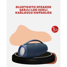 Esplendor Renkli LED Efektli Suya Dayanıklı Taşınabilir Kablosuz Hoparlör