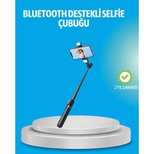 Esplendor Bluetooth Işıklı Uzaktan Kumandalı Selfie Çubuğu – 130 cm Yükseklik