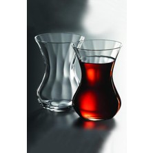 PremiumPort Kristal 6'lı Çay Bardak Seti, 145 Cc, Emirgan Beykoz Tasarımı