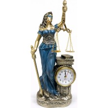 Esplendor 35X14 cm Polyester Saatli Adalet Figürü