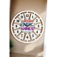 Şık 40CM Sabırlı Annesi Temalı Duvar Saati, Ev Dekoru Için Mükemmel Seçim