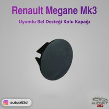 AutoPit 3D Renault Megane 3 Uyumlu Bel Desteği Kolu Kapağı