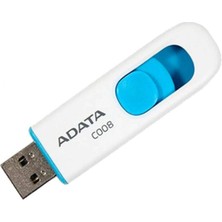 Adata C008-64Gb 64Gb Usb2.0 Classic (White + Blue) Flash Bellek